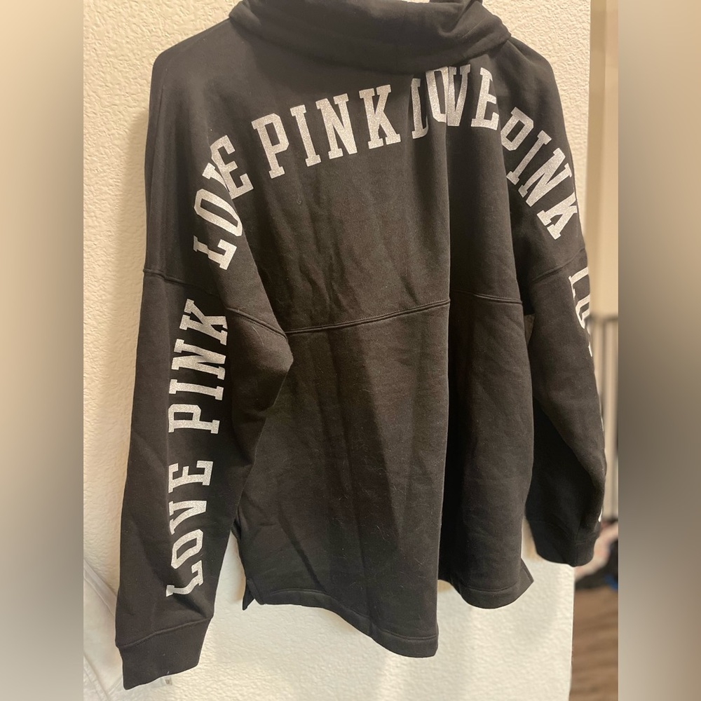 PINK cowl neck pullover sweater
